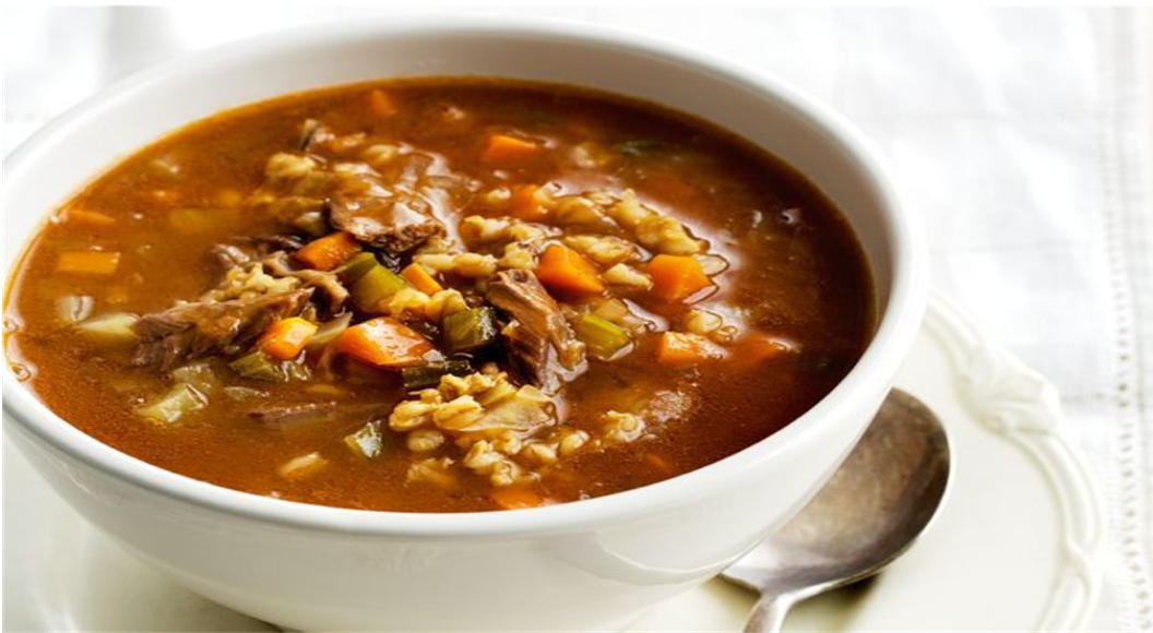 Lamb Shank and Barley Soup with Vegetables